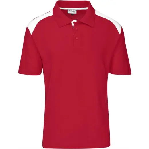 Mens Apex Golf Shirt Red New